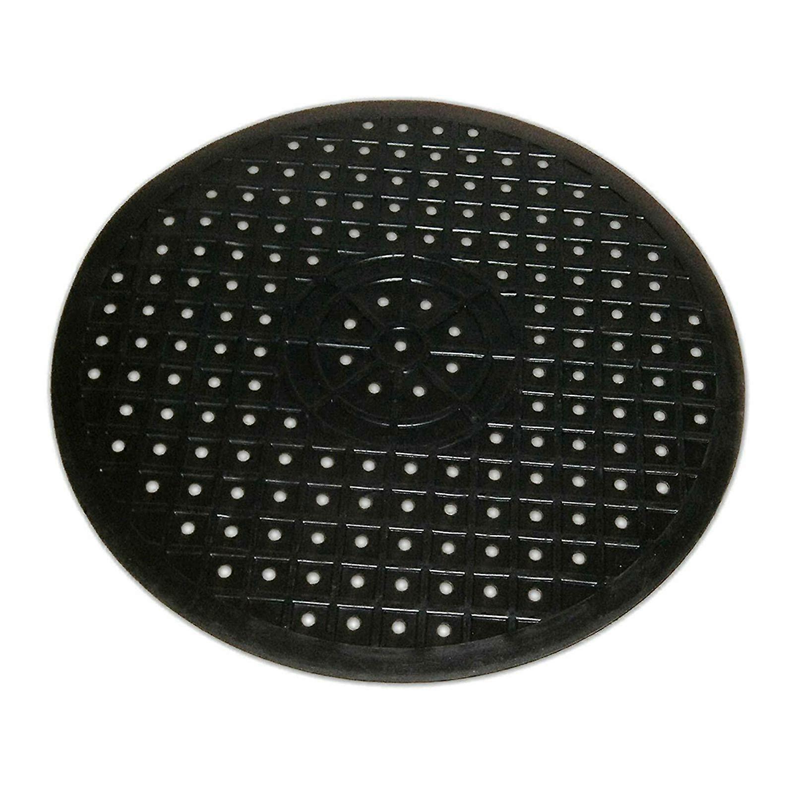 Black Round Sink Protector Mat  NonSlip Heat Resistant Dish Drying Surface for Scratch Protection