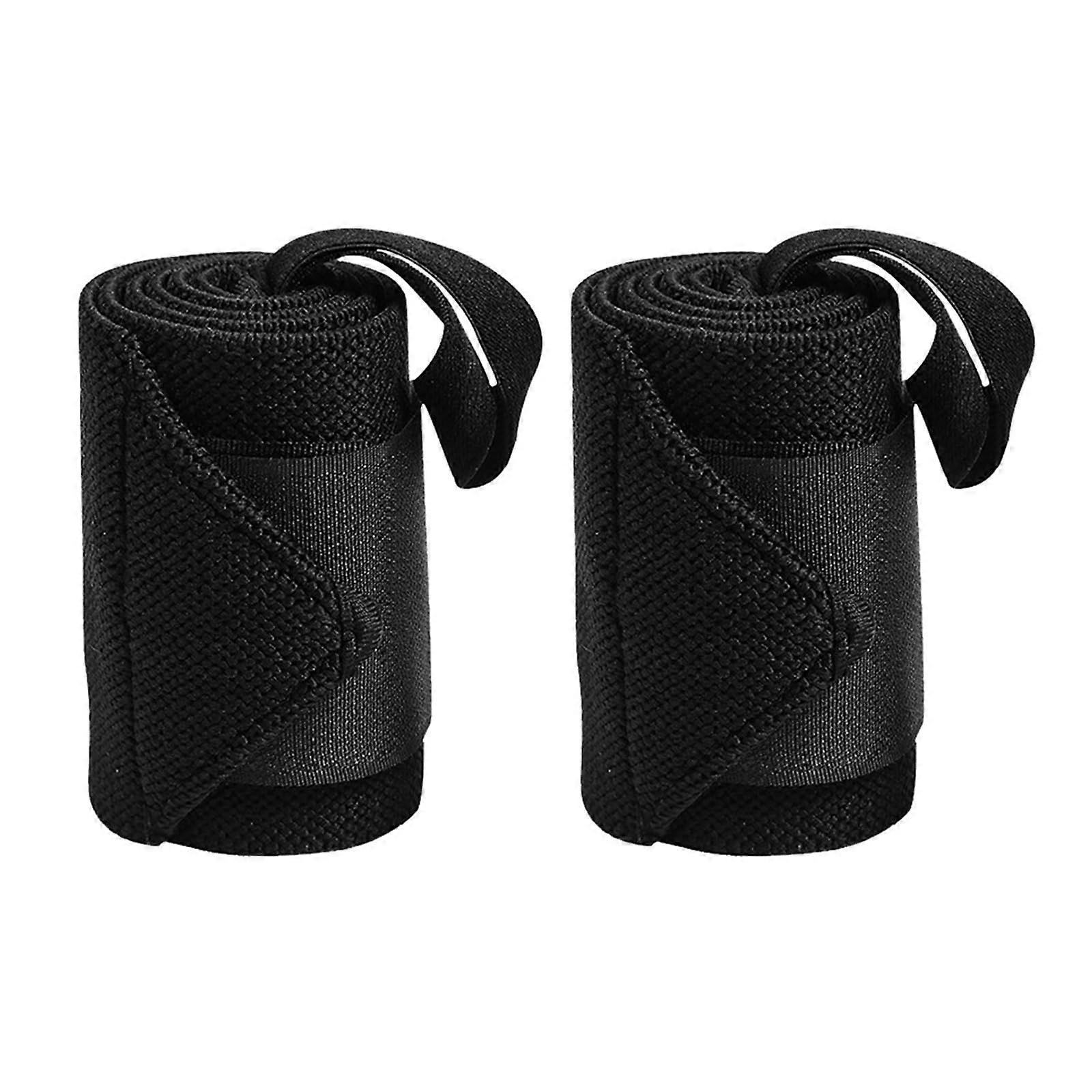 Weight Lifting Straps and Adjustable Wrist Wraps for Gym Training, Powerlifting, Deadlifting Support