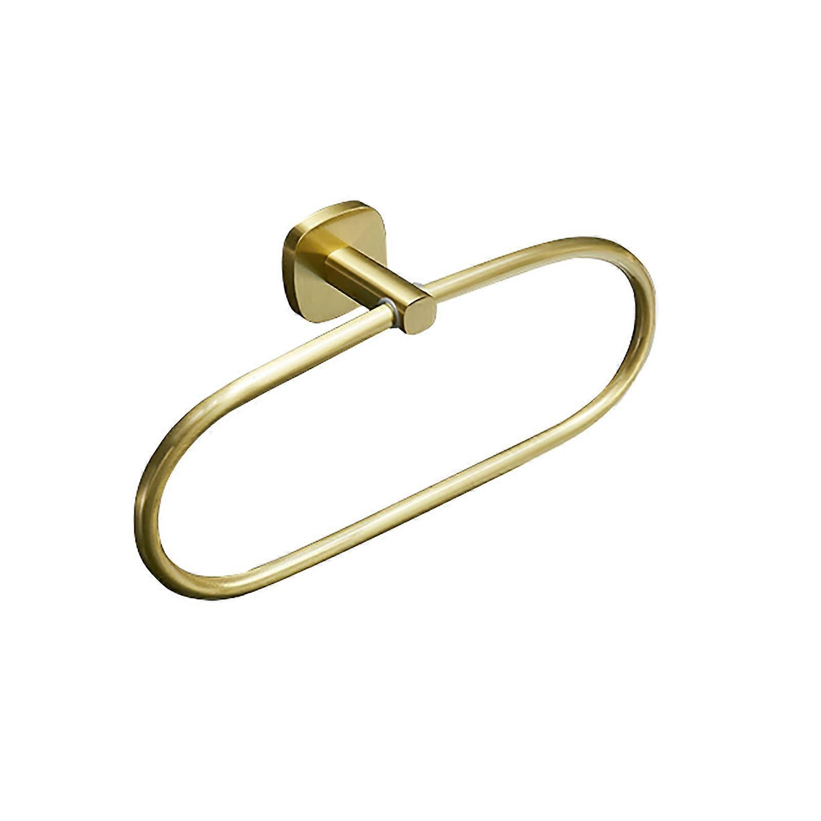 Aluminum Wall Mounted Towel Rack SpaceSaving Bathroom Holder with Modern Square Design