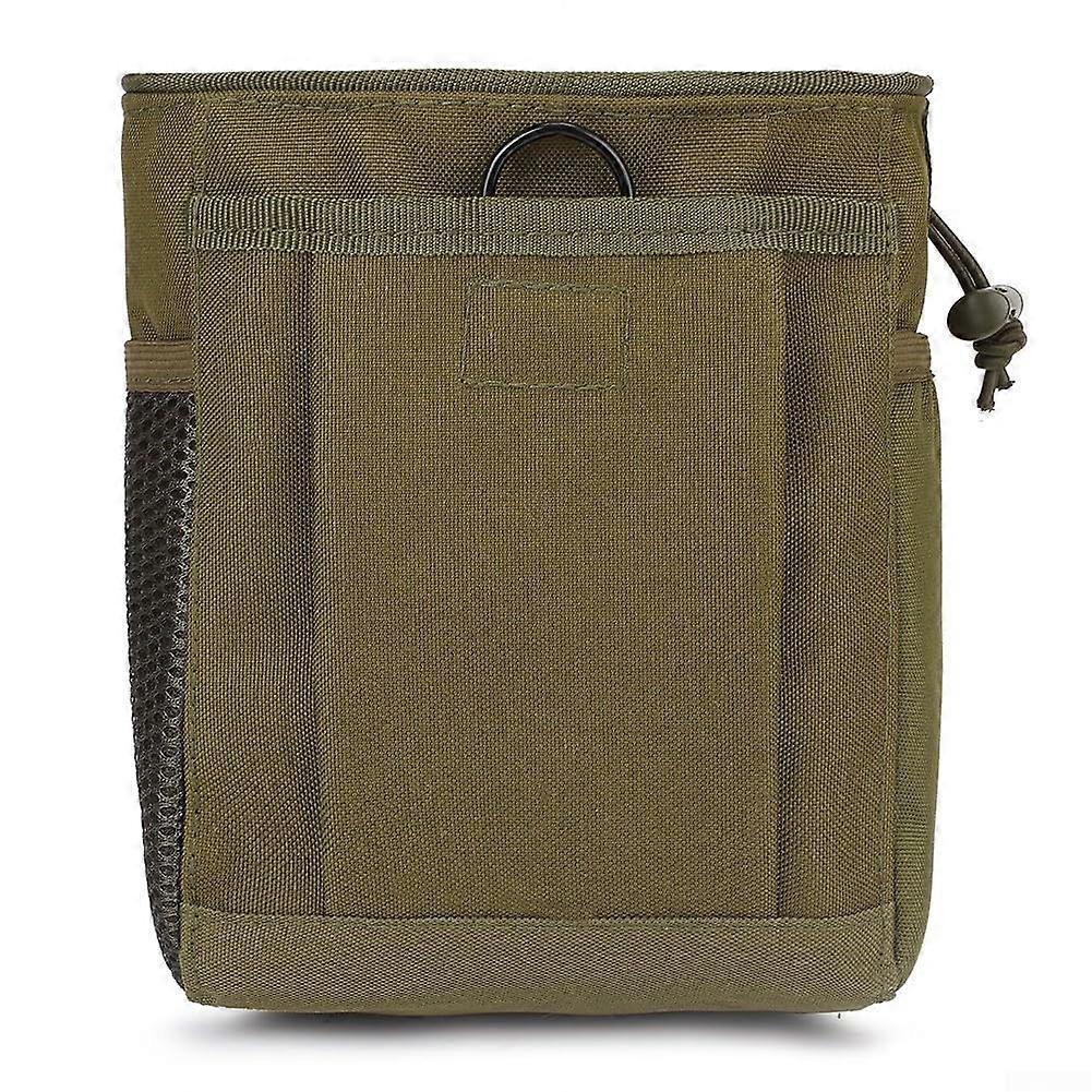 Outdoor Tool Belt 600D Waist Pouch MultiPocket Climbing Chalk Bag with Drawstring Green