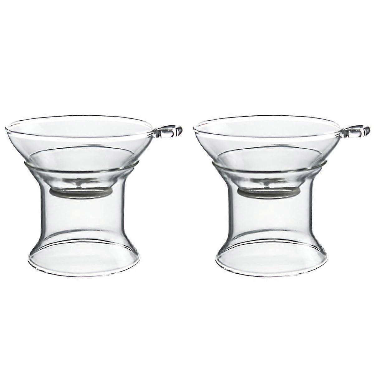Glass Tea Infuser and Strainer Set for Loose Leaf Tea, Heat Resistant Borosilicate, 4pcs Pack Ref:5225