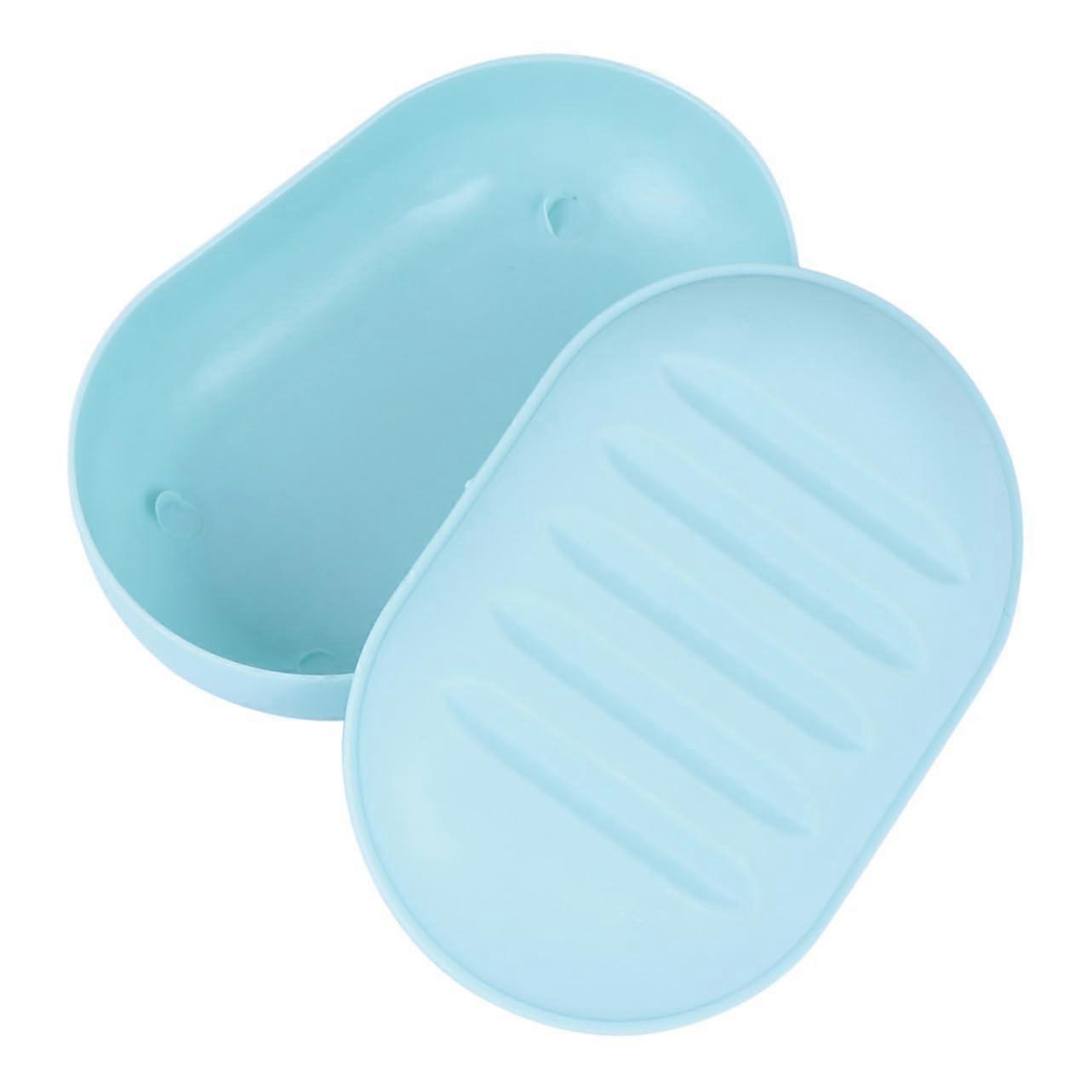 8 Pcs Travel Soap Case with Lid Compact Plastic Holder Keeps Bars Dry for Bathroom and Camping