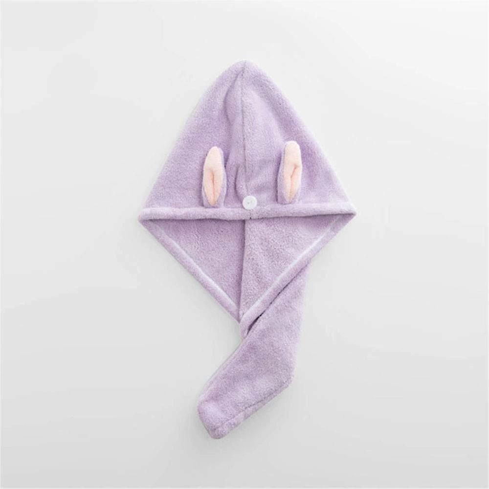 Microfiber Hair Towel Wrap for Long Hair Fast Drying Absorbent with Secure Button Closure