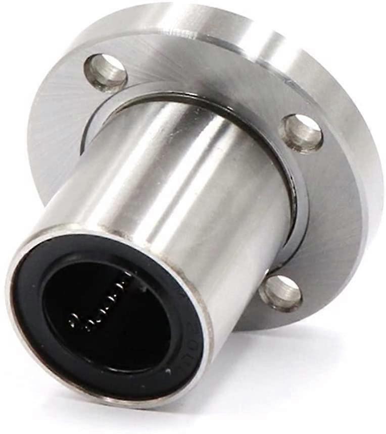 LMF10UU Round Flange Linear Motion Bearing  Precision Smooth Rod for 3D Printer CNC