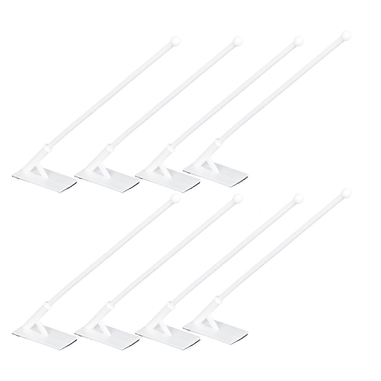 Car Window Flagpoles Durable Plastic Flag Poles for Car Use 8Pcs