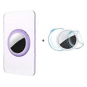 Estuche rígido delgado para tarjetas con funda protectora para AirTag compatible con Bluetooth y soporte para billetera