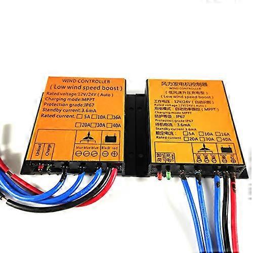 10000W MPPT Wind Turbine Charge Controller 24V Waterproof IP67 Low Wind Boost