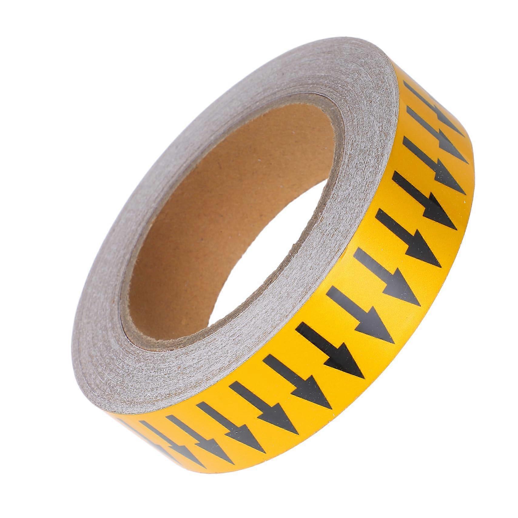 Pipe Marking Labels with Bold Arrow Graphics for Clear Flow Direction, Durable Industrial Adhesive