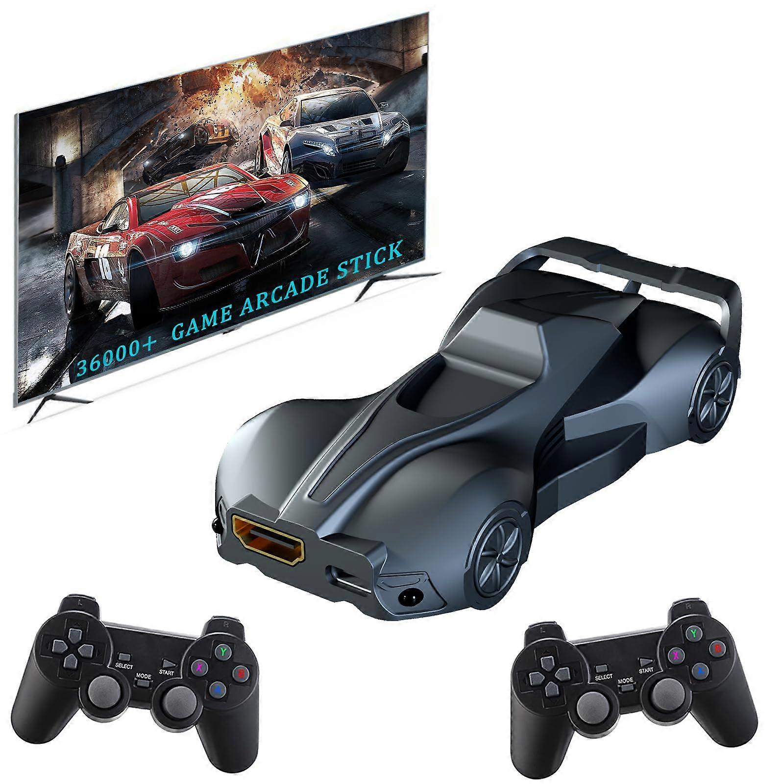 Arcade Game Console with 36000 Games 4K HDMI Output 2.4G Wireless Controllers 64G RAM