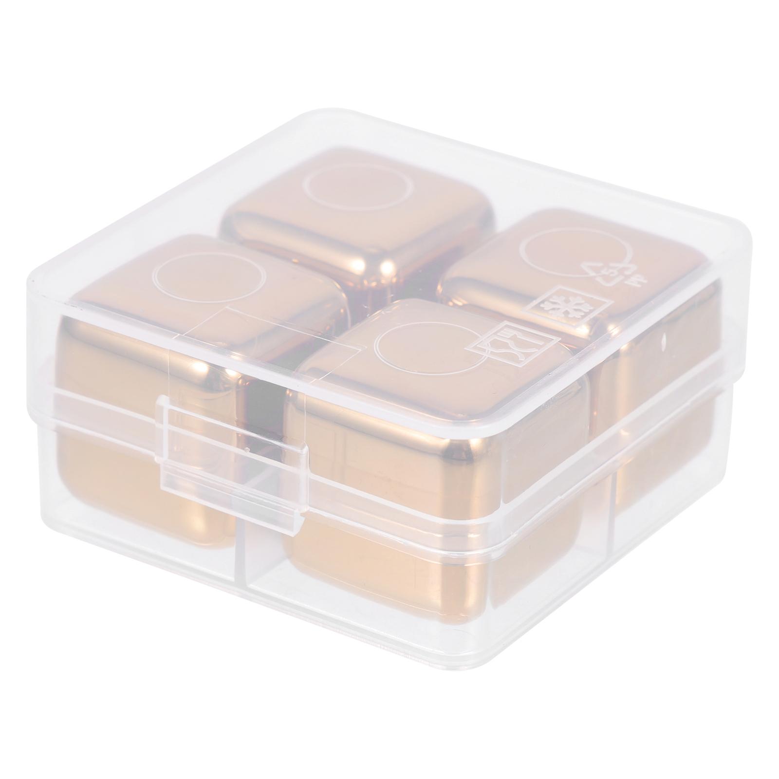 Reusable Metal Ice Cube Set for Beverage Cooling 1Set