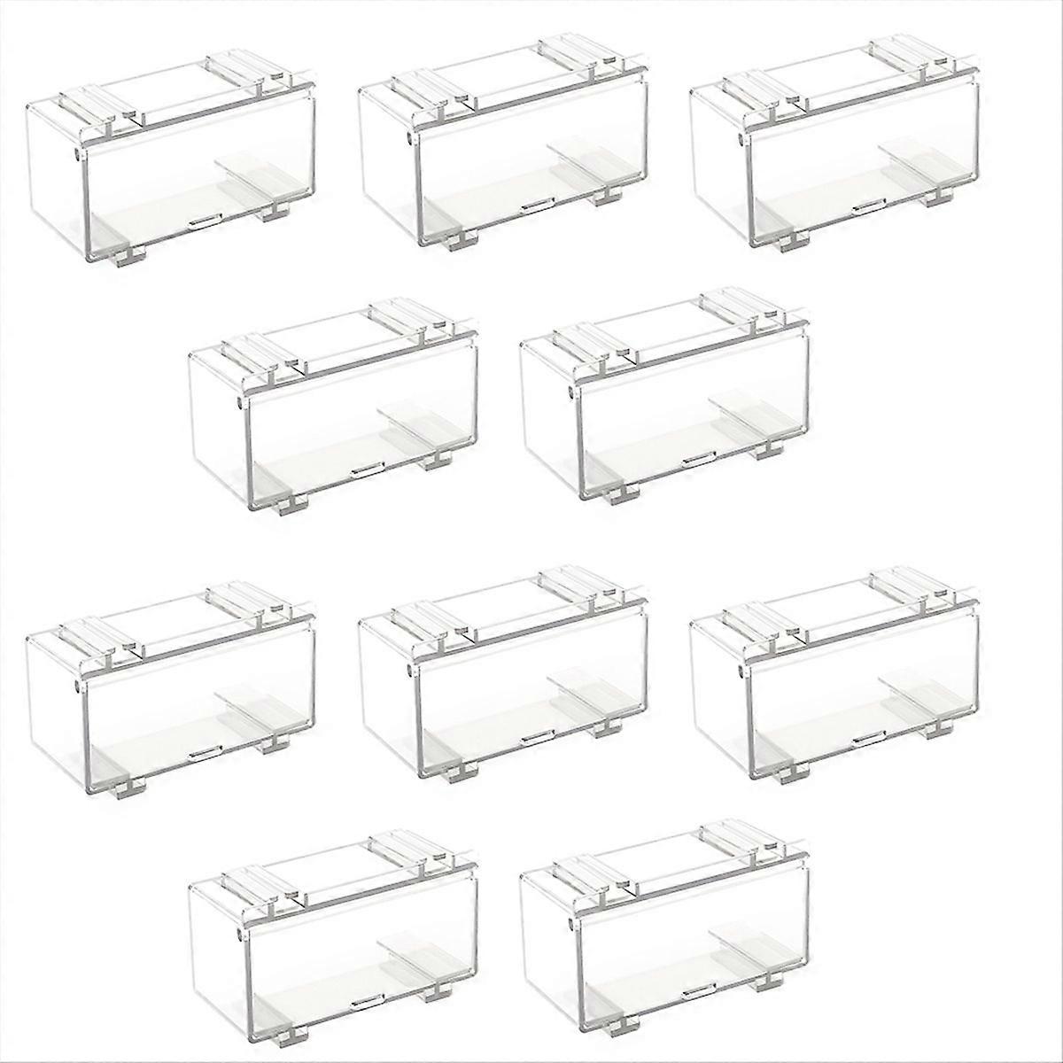 10Pcs Clear Acrylic Display Case for Car Mold, A