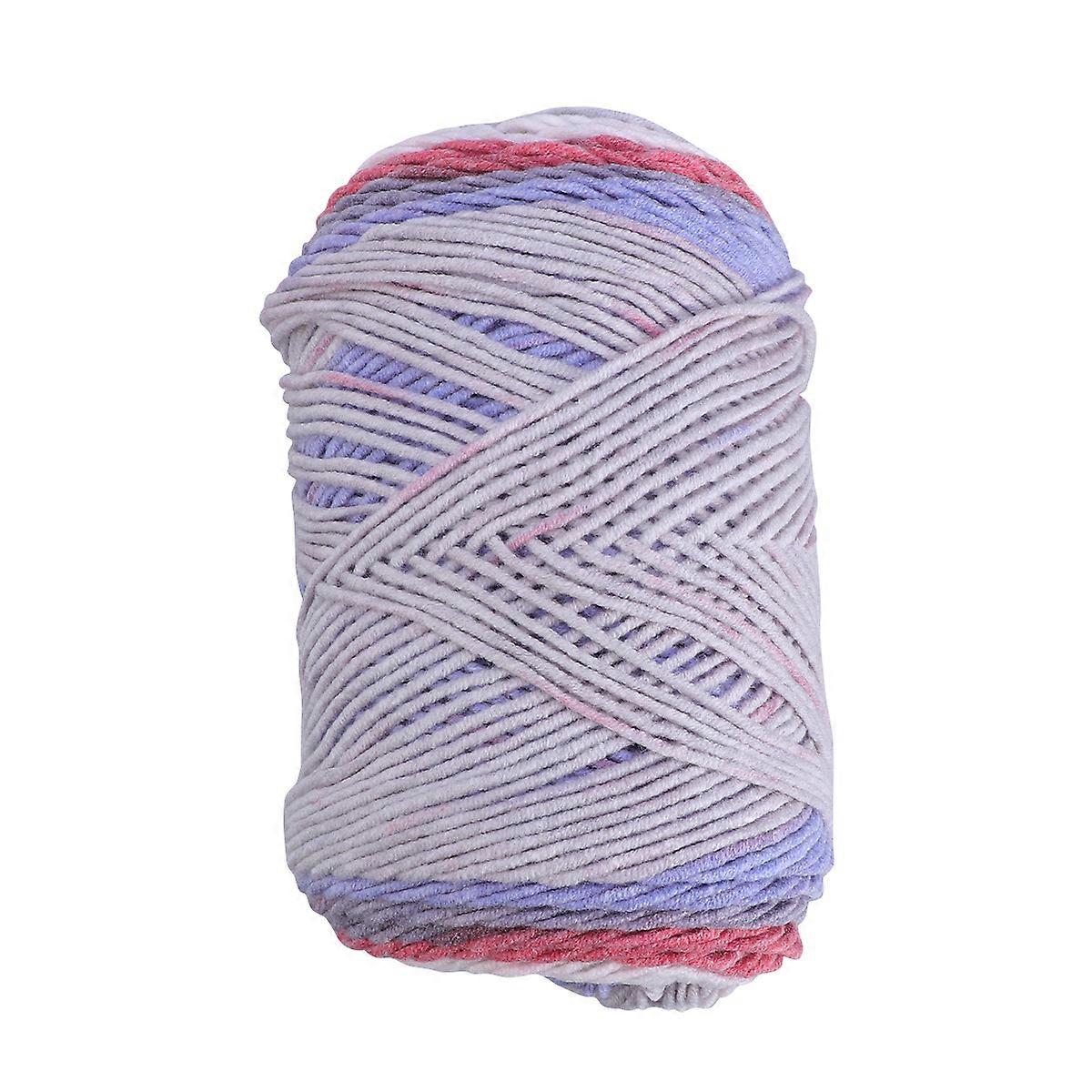 Woolen Yarn Knitting Wool for Crochet Use 1 Roll Rainbow Colored Yarn
