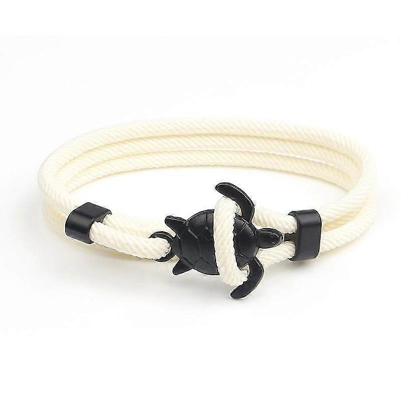 Handmade Turtle Charm Bracelets Red Braided Rope Multilayer Adjustable Bracelet