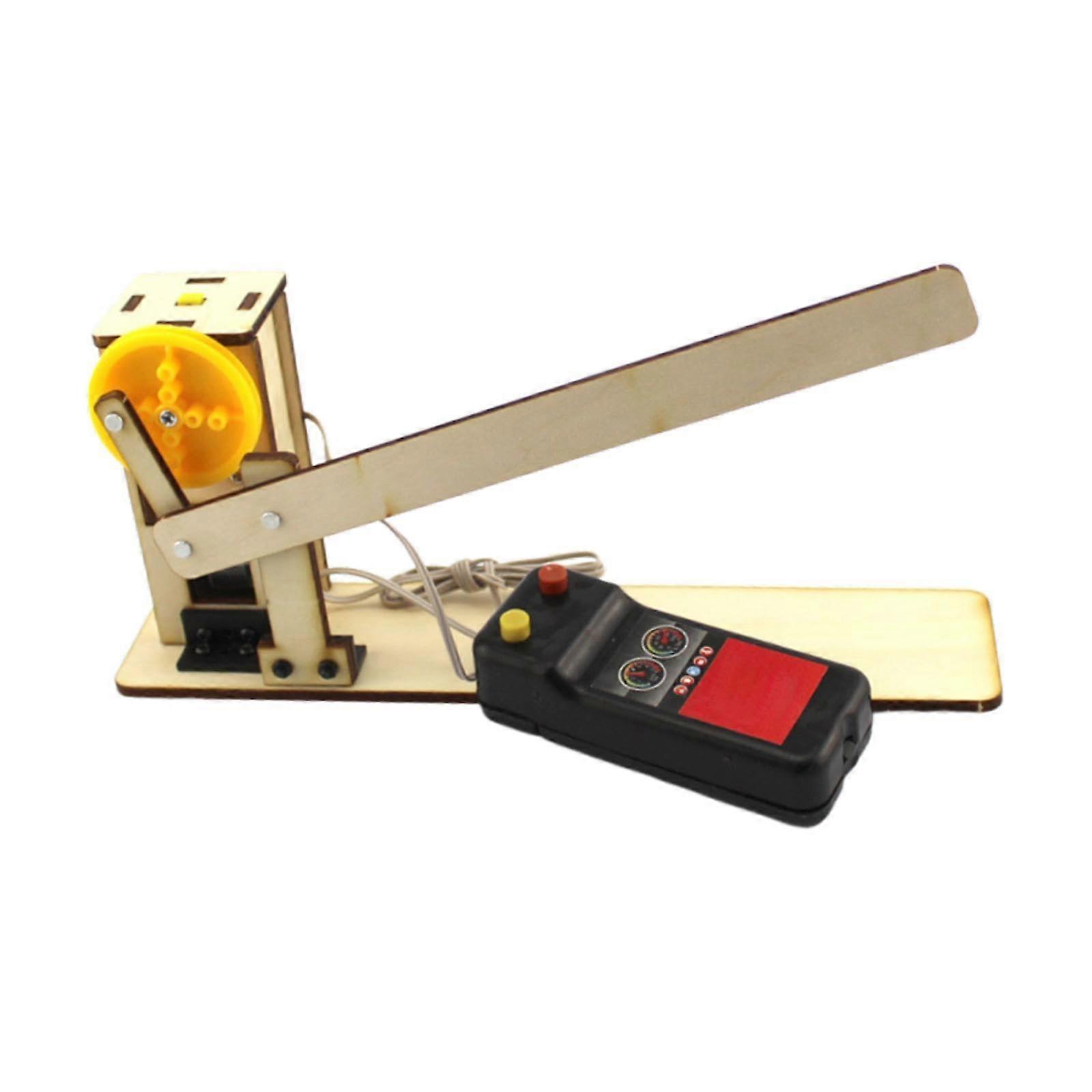 DIY Electric Gate Physics Kit Wooden Science Experiment Model for Interactive STEM Learning at Home