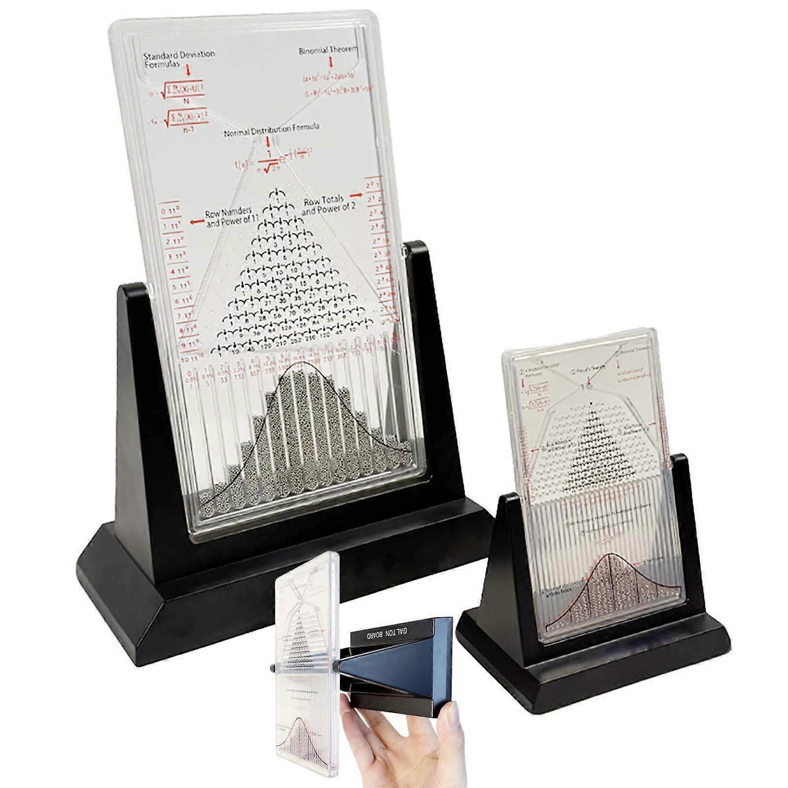 Galton Board Probability Demonstrator for Statistics Teaching, Compact Physics Lab Binomial Tool 6.3x4.7in