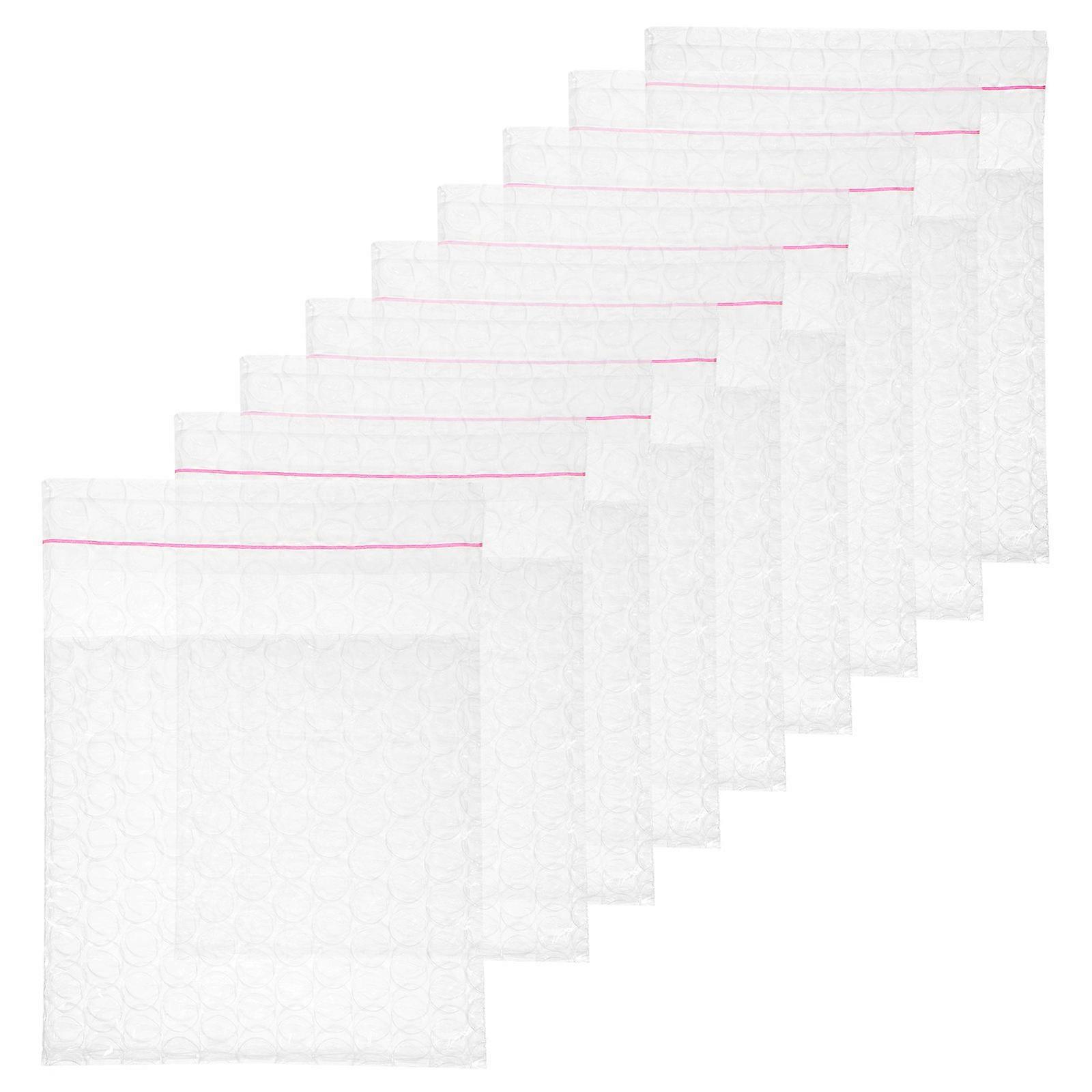 Double Layer Bubble Mailers Transparent for Shockproof Use 5Pcs