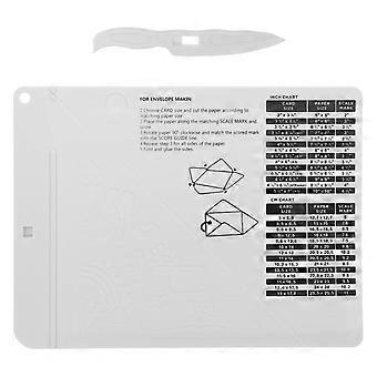 1 Set Multi-use Envelop Fold Tool Paper Score Board Tool Diy Craft Paper Board Craft Papers Making Board Envelope Folding Tool