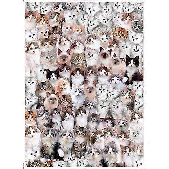 Puzzle 1000 pieces. Adult puzzle cat. Puzzle casual game. 70 x 50 cm