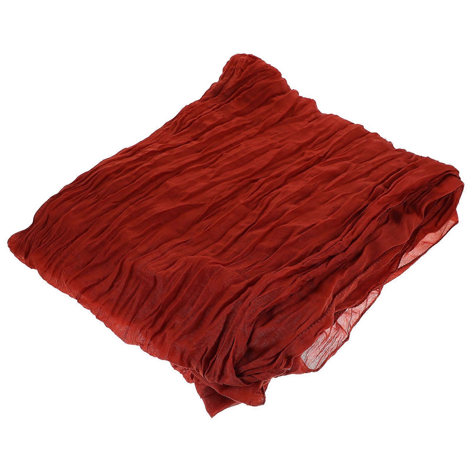 Polyester Table Runner for Decorative Use in Red Bohemian Style