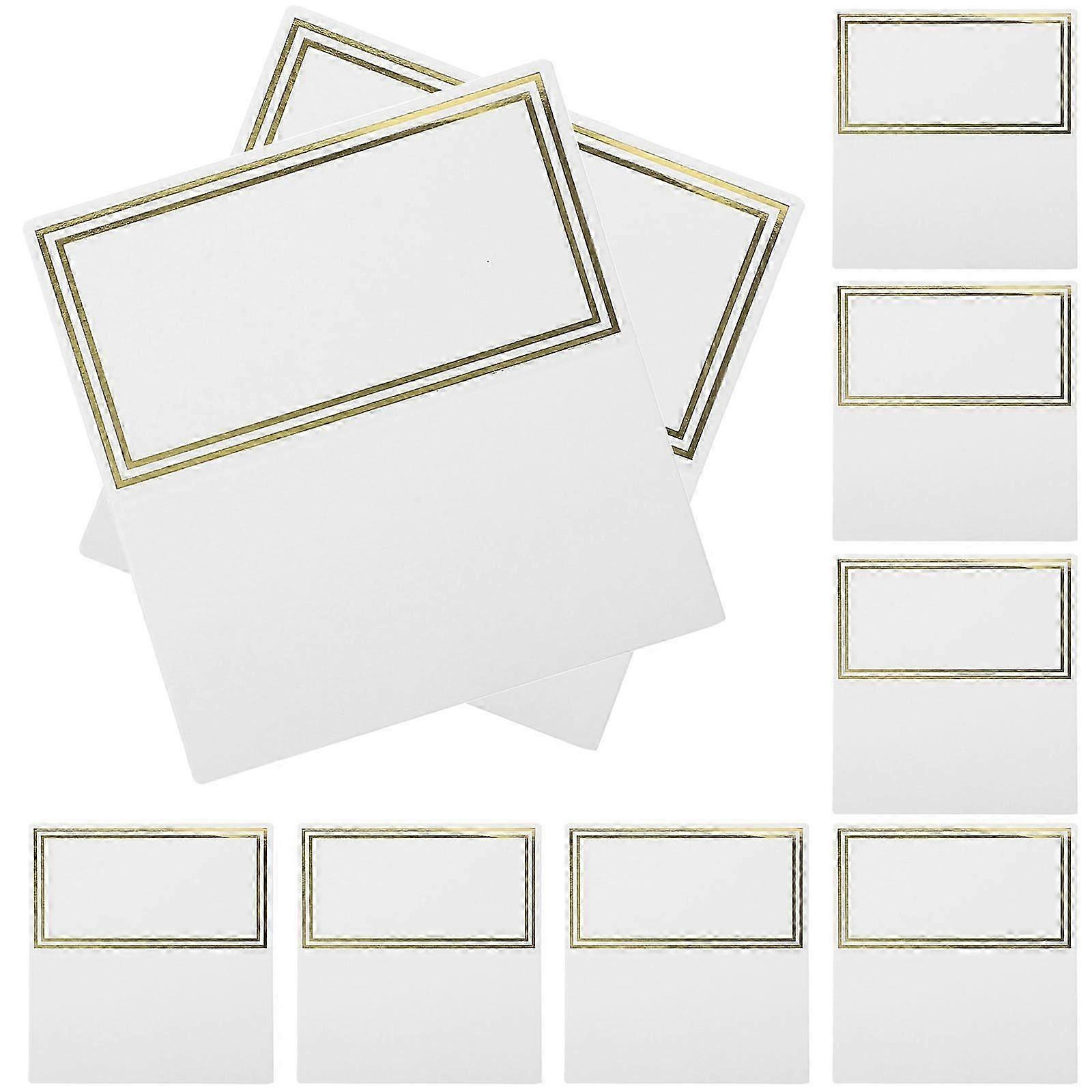 White Wedding Table Place Cards Paper 100Pcs