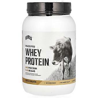 Levels, gräsbetat vassleproteinpulver, vanilj och kanel, 907 g