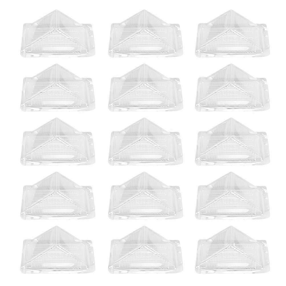 60pcs Clear Sandwich Packaging Boxes Plastic Cake Packing Boxes Sandwich Boxes