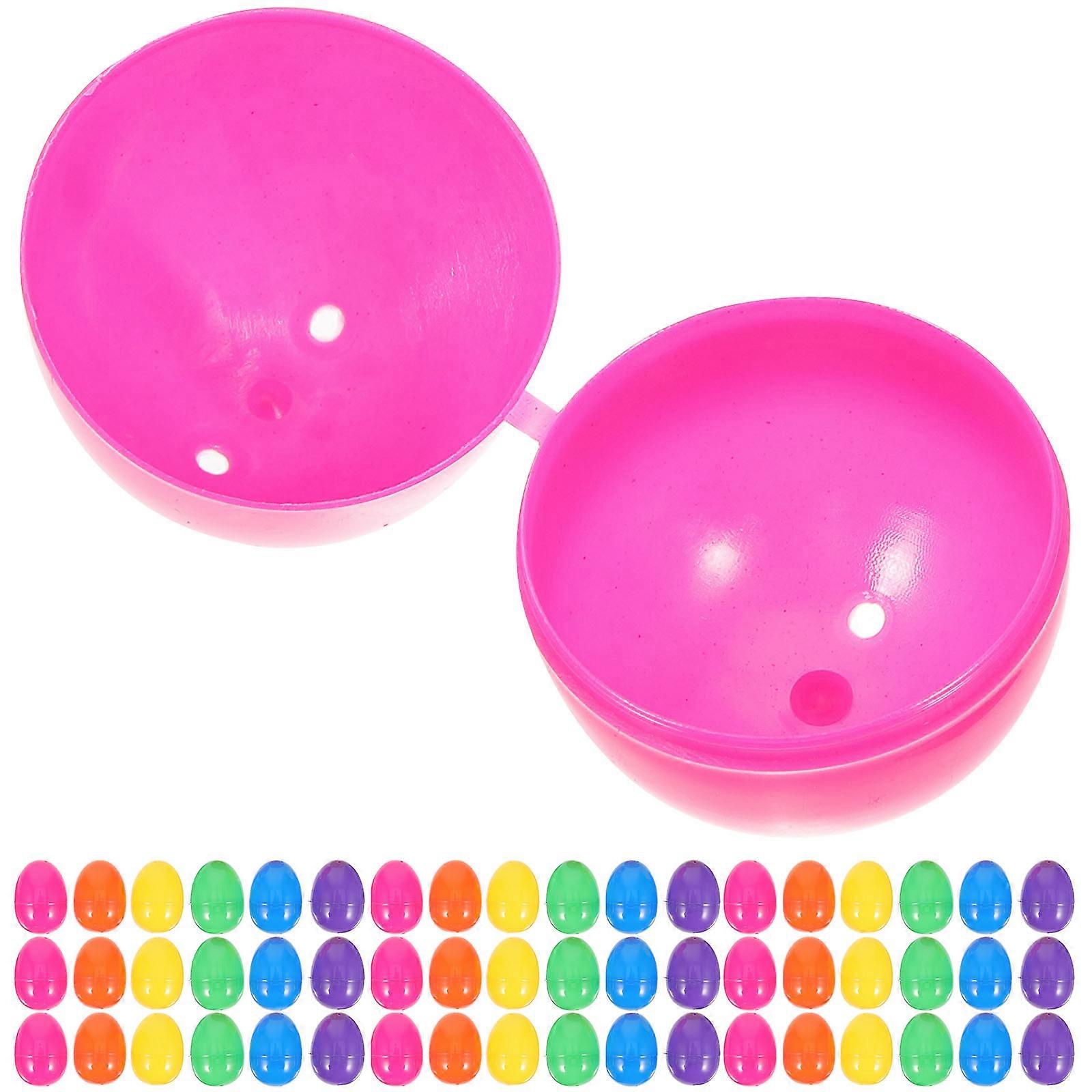 50pcs Easter Eggs Empty Eggs Plastic Egg Playthings Fillable Plastic Easter Eggs