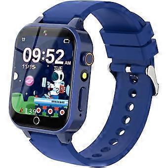 Enfants Montre intelligente HD Écran tactile Caméra 26 jeux Lecteur de musique Vidéo Alarme Compteur de pas, Garçons Filles Jouets Cadeaux d’anniversaire pour 4-12 ans (Bleu)
