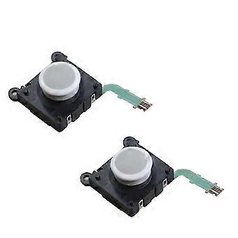 2PCS 3D Analog Joystick for 2000 PSV2000 Joystick Controller ThumbStick for 2000 Black&White