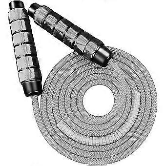 Cotton Jump Rope - Adjustable - Premium Heavy Weight Skipping Rope With Ball