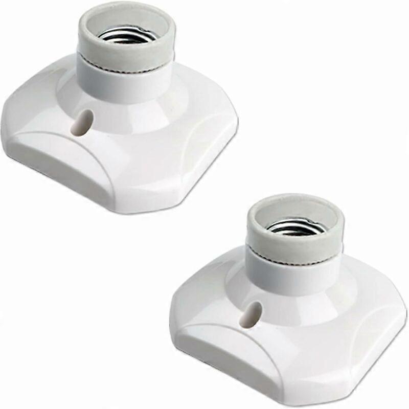 E27 screw ceiling light socket for indoor wall lamp, ac 230v, e27 led bulb holder, plastic base e27 [MI]