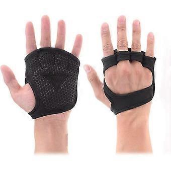 Gym Fitness Gloves Hand Palm Protector Bodybuilding Workout Power Weight Lifting Training Gloves Dumbbell Grips Pads1pcs)i