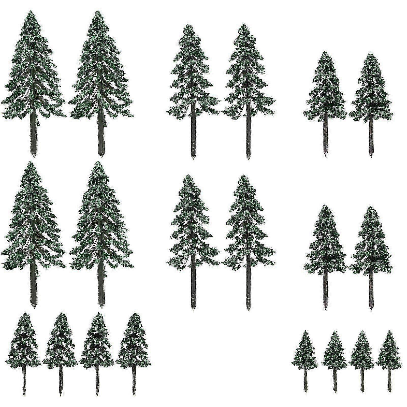 20pcs Miniature Pine Tree Models compatible withDiorama, Micro Landscape, Sand Table Scenes