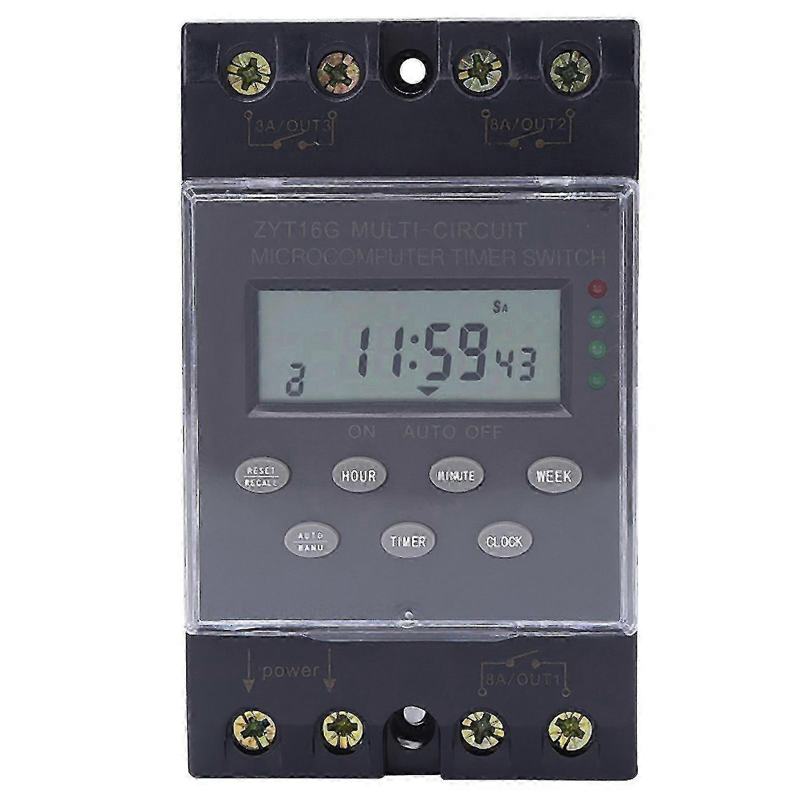 ZYT16G KG316T-3a AC220V Multi channel Automatic Programmable Microcomputer Timer Switch