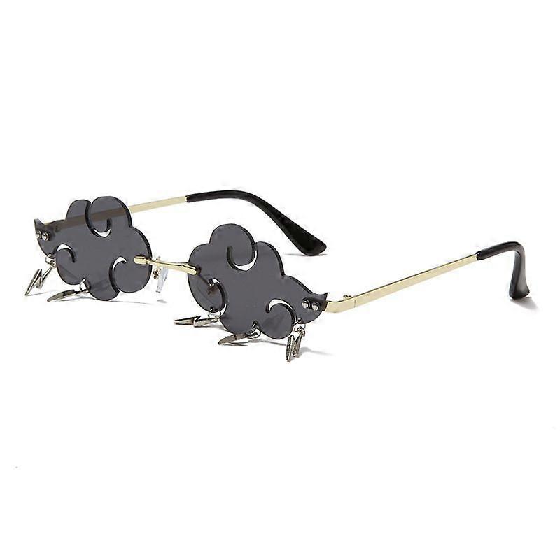 Cloud Shape Metal Party Eyewear with Lightning Charms