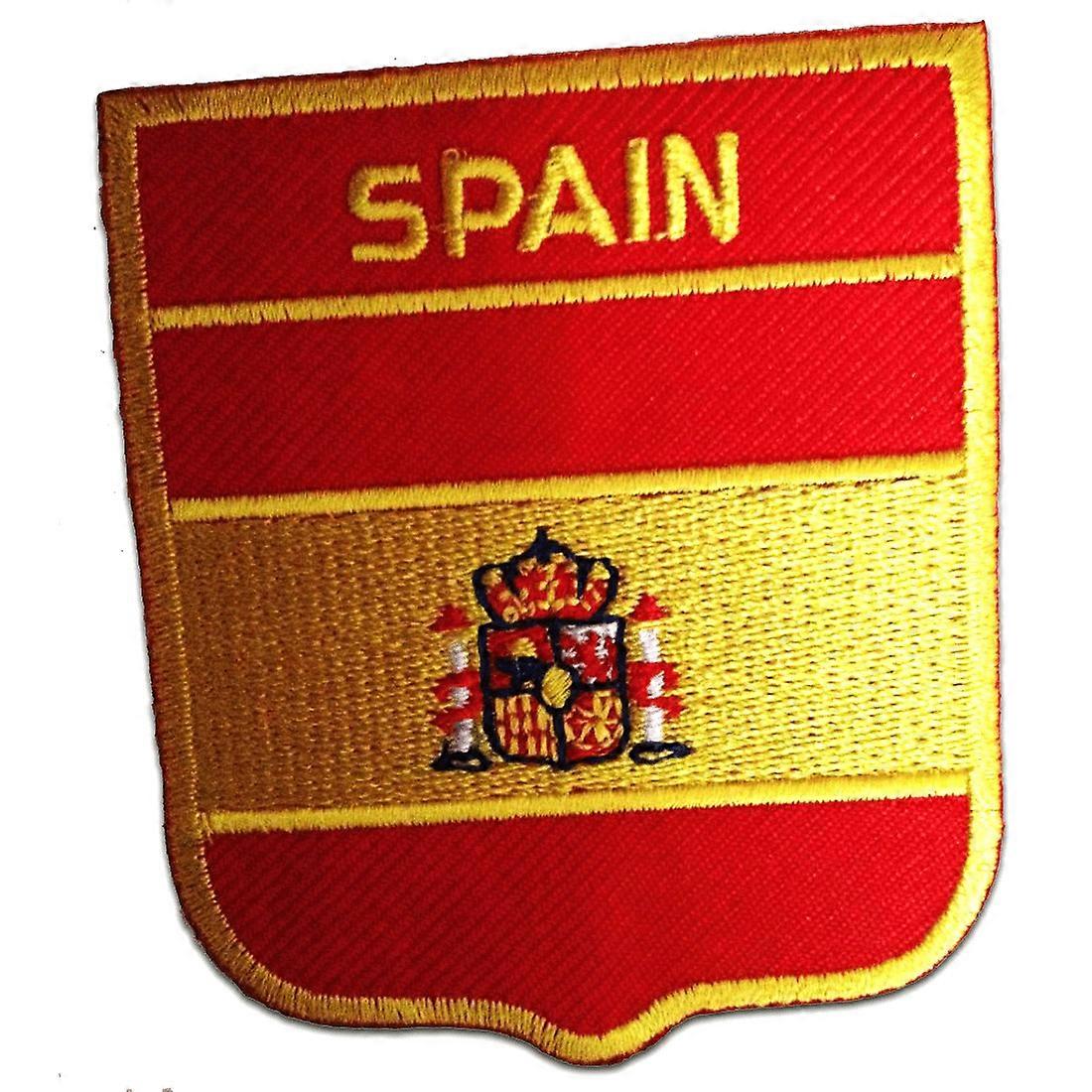 Patch / Iron-on Patch - Spain Flag Flag - Yellow - 6.2 x 7.5 cm - Patches