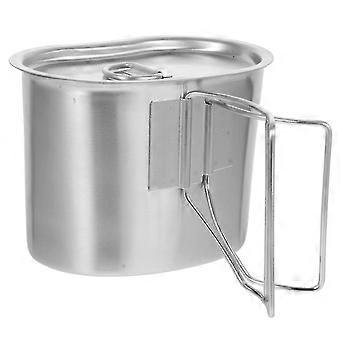 Bicchieri portatili in acciaio inox per acqua, ideali per attività all'aperto e campeggio (2 pezzi).