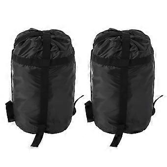 Sleeping Bag Compression Sack Set, SpaceSaving Camping Storage with Drawstring and Carry Handle