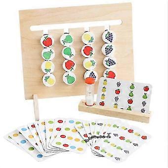 Houten puzzel sorteerdoos, educatieve speelgoed voor kinderen met zandloperspel