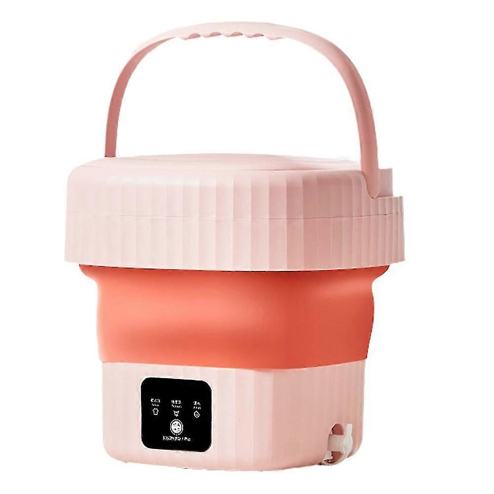 Folding Washing Machine Large Capacity Folding Mini US Plug Orange