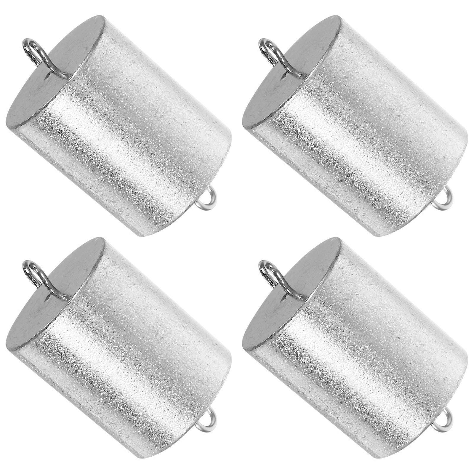 Calibration Weight Kit Silver Hooked Weights for Laboratory Use 4Pcs Set