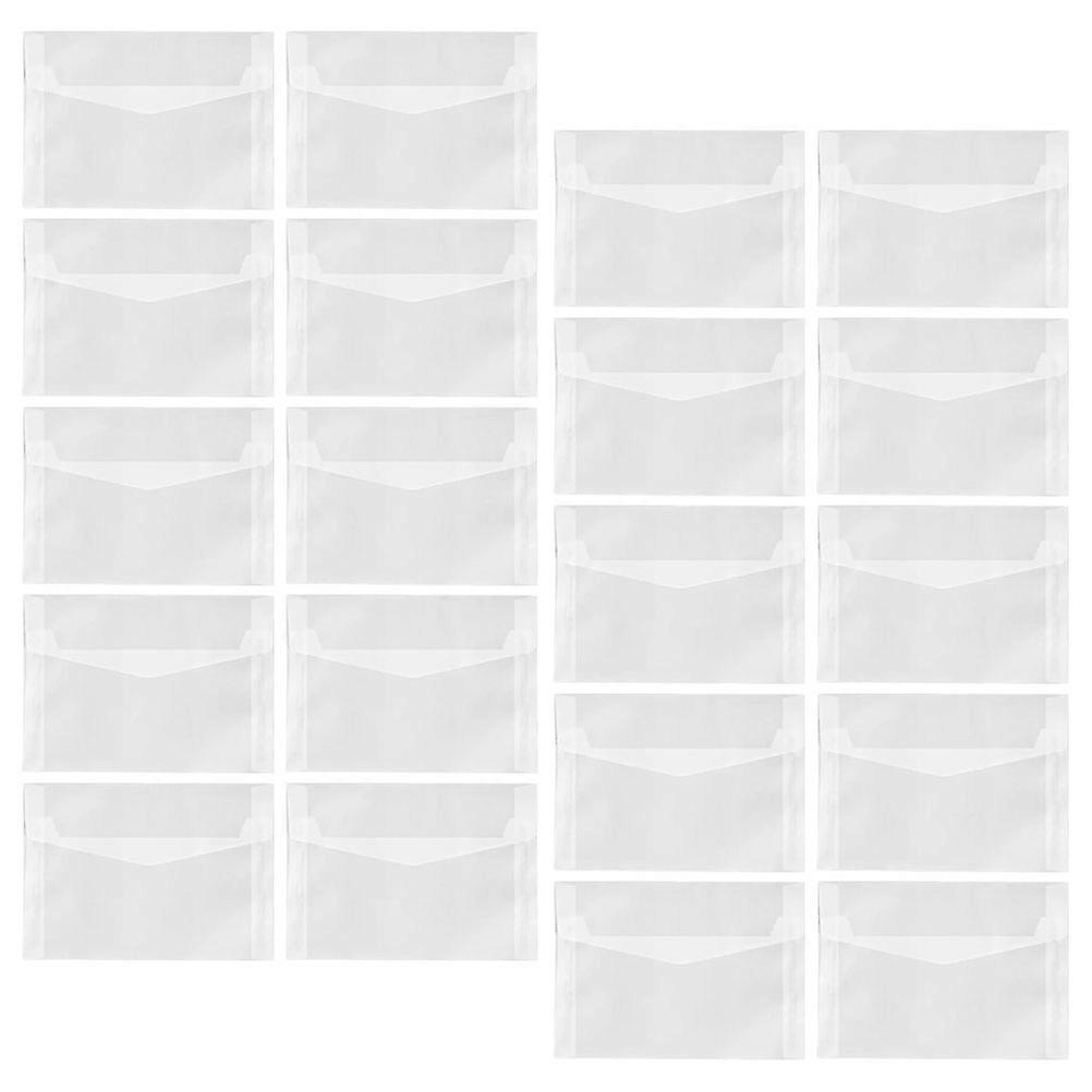 Clear Multi-Function Cards Wrapping Envelopes for 40Pcs Storage Packs