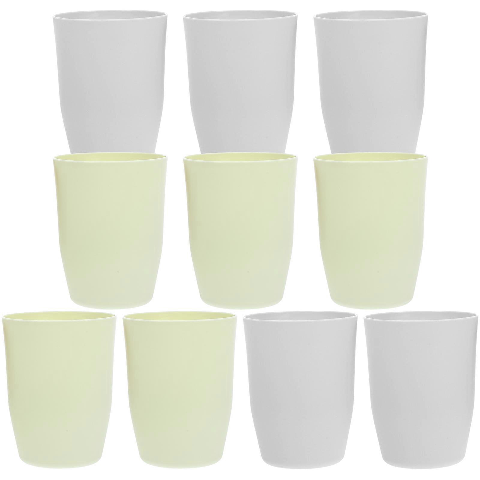 Multi Toothbrush Cups for Bathroom Use 10Pcs Tooth Brushing Mug Set
