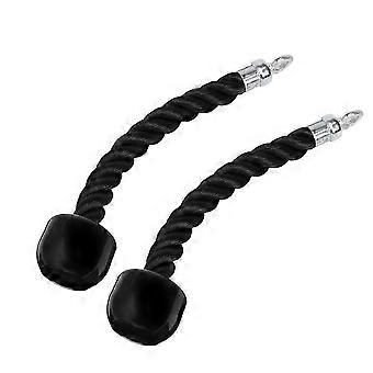2 piezas de cuerda para tríceps con agarre único, accesorio para ejercicios de bíceps y polea.