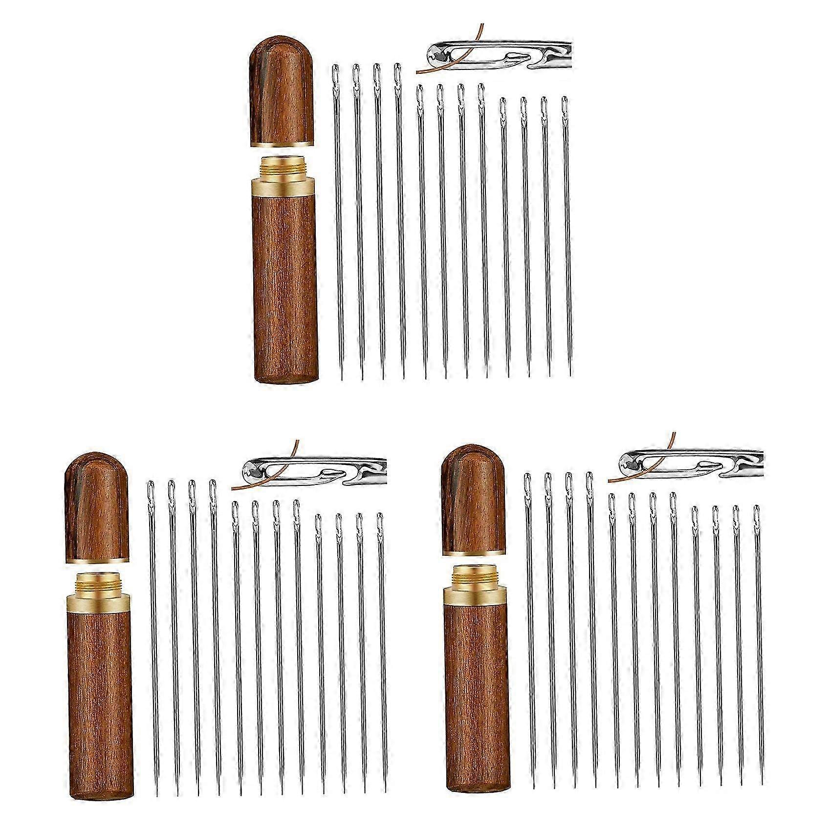 36X Self-Threading Needles for Elderly Easy Side Threading Hand Sewing Stitching Pins