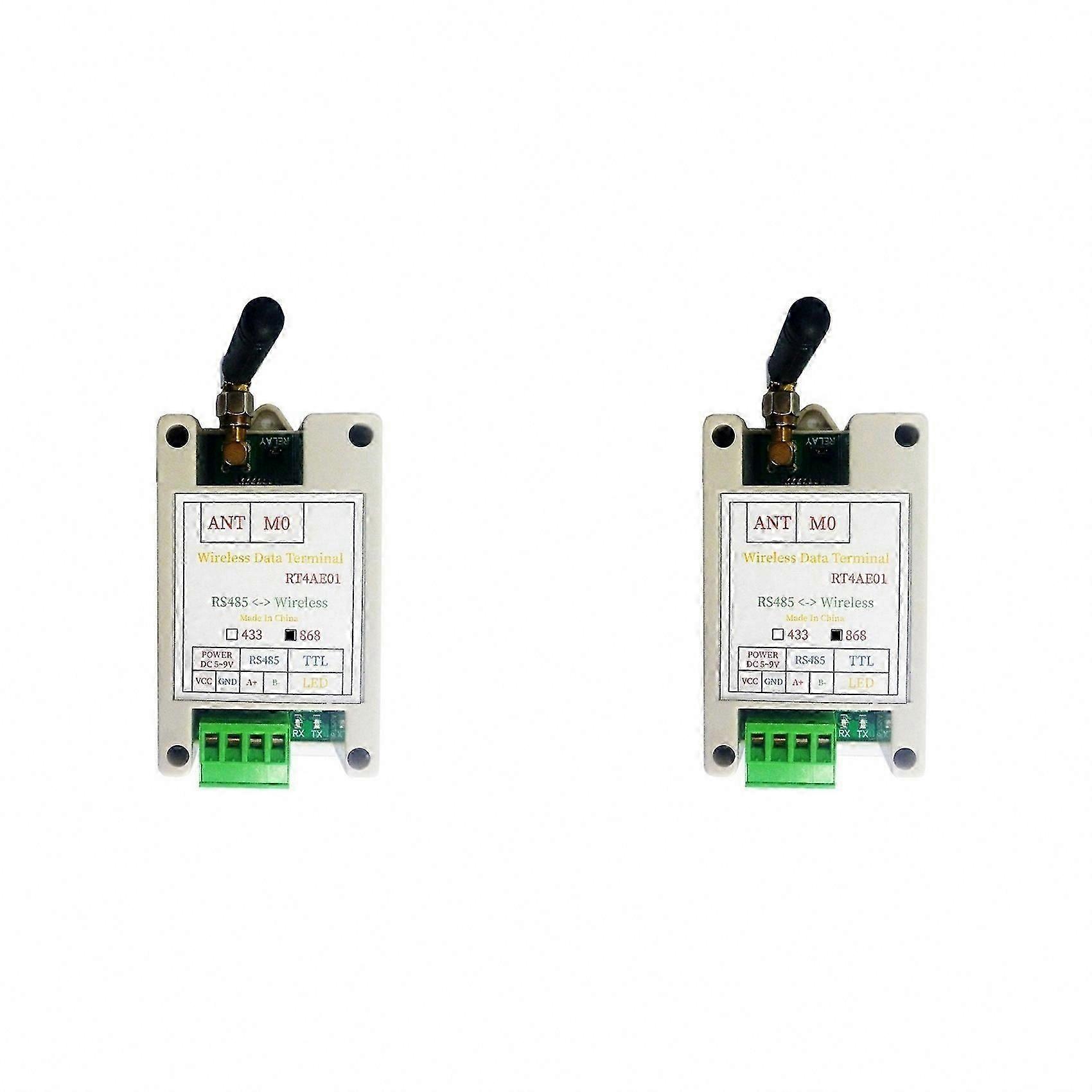 For PLC Relay Meter Reading Sensor 2X RT4AE01 868M Wireless Transceiver Serial Data Long-Distance Transmission Module