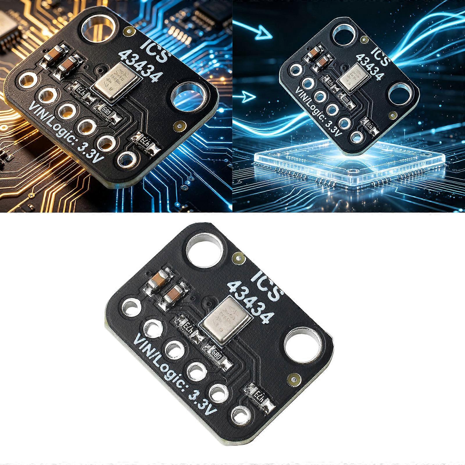 Voice Project Input Module on Circuit Board for Electronics Assembly, Board-Level Wiring, and Hardware Evaluation Tasks for Controllers Multicolor
