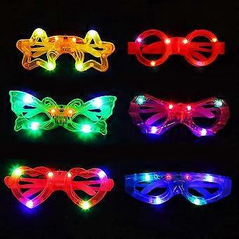 LED Flashing Toys, 6 Pieces LED Glasses LED Light Up Toys LED Light Up Toys, Gift Birthday Games LED