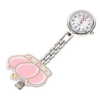 Cartoon Pocket Watch for Nurse with Crown Clip-on 1Set Decorative