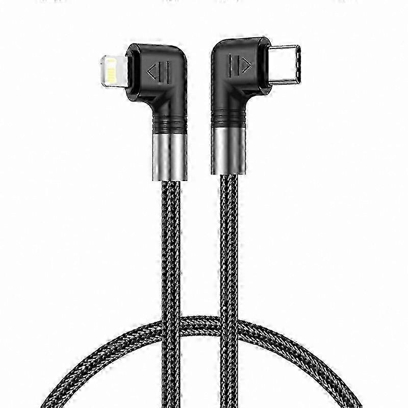 30W Dual Elbow Nylon Charging Cable